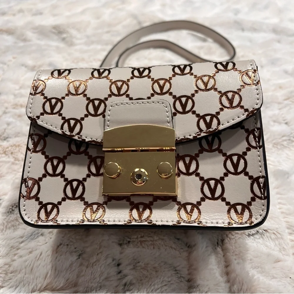 Valentino by Mario Valentino Bijou Monogram Leather Crossbody Bag